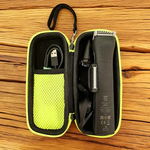 ANBOO Tas voor Philips OneBlade elektrische trimmer en scheerapparaat QP2734/QP2824/QP6551, One Blade draagtas, reisetui, stootvaste EVA-opslag - Afbeelding 3