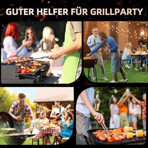 HAOCEE Grillmatte für Gasgrill, 5er Set 40x32 cm Antihaft Grillmatten Wiederverwendbar Backpapier Backmatte, PFOA-Frei Teflon BBQ Grillmatte Gasgrill Zubehör, Geeignet für Holzkohle, Gasgrill, Grill