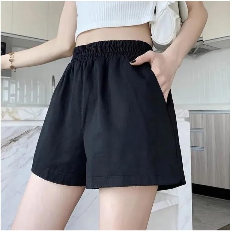 Women's Shorts Summer A-Line Solid Color