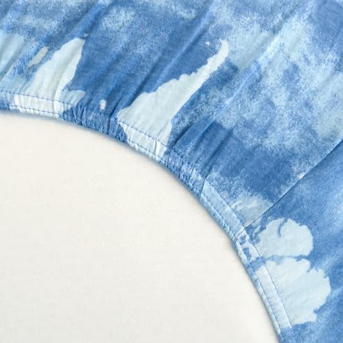 Image of HonestBaby Unisex-Baby Classics Fitted Crib Sheets Set Standard Mattress, 100% Organic Cotton Baby Boys, Girls, Neutral, 2 Pack - Sketchy Stripe, One Size