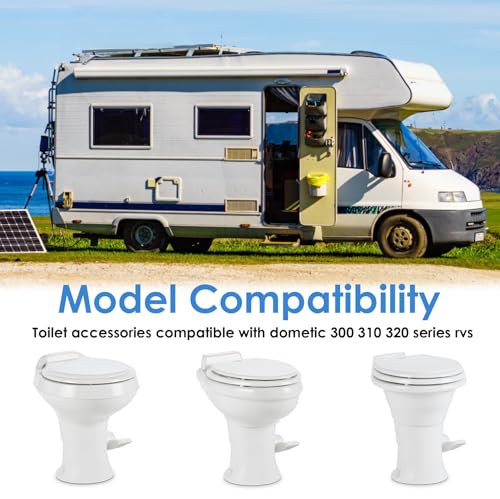 Image of RV Toilet Seal, Flush Ball Seal Gasket 385311652 Replacement Part Compatible with Dometic 300 /310 /320 Models, Rubber RV Toilet Gasket Replacement Kit Solves Camper Leakage Problems (2 Pack)