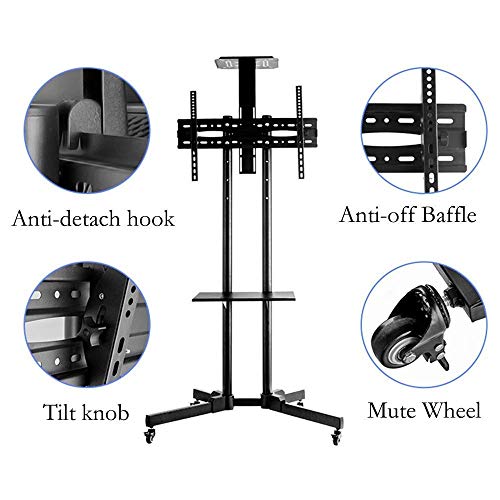 Soporte Universal para TV con Ruedas y Altura Ajustable miniatura 6