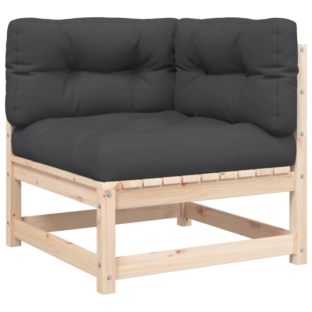sofás de Dos plazas,Sofa 120 cm,Sofa Cama Dos plazas,Sofá de jardín de 2 plazas con Cojines Madera Maciza de pinoAdecuado para salón, Dormitorio