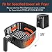 COSORI Air Fryer Accessories, Replacement 5.8QT Basket For COSORI CP158-AF, CS158-AF & CO158-AF Air Fryers, Non-Stick, Dishwasher-Safe, C158-FB, Black