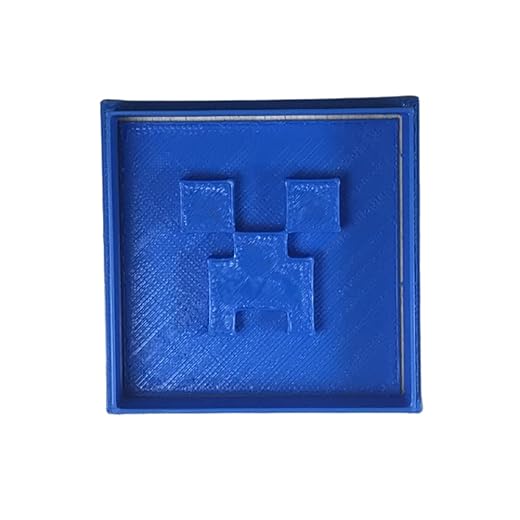 Cuticuter Creeper Minecraft Cookie Cutter, Blue