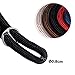 lionto Hundehalsband aus strapazierfähigem Nylon für Hundetraining, Länge 35 cm, 0,8 cm Dicke, Zugstopp Halsband für Hunde, Lederimitat mit Metallring & Anpassung durch stufenlosen Schieber, schwarz