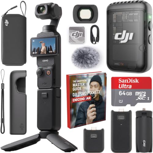 Image of DJI Osmo Pocket 3 Creator Combo Vlogging Camera with Mic 2 Bundle