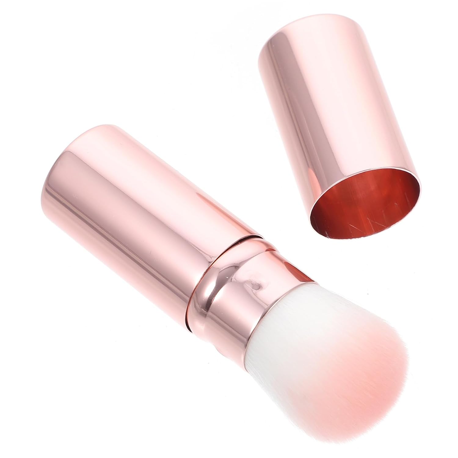 ibasenice Portable Blush Brush Makeup Tool with Aluminum-made Fiber Bristles, Multi-purpose Blending Brush for Daily Makeup Use, Lightweight and Elegant Design for Women