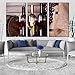 LOLAS Bicchieri da Vino Canvas Wall Art, Set di Tela di Bottiglie di Vino Rosso Bianco, Still Life Flat Wine Barrel 3 Pezzi Canvas Print