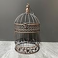 Round Birdcages Vintage Decorative Iron Bird cage Wedding Decor Flower cage Decor Props Bird cage Hanging Flower Frame Bird cage decorCenterpieces Small Birds Wedding Party Indoor Ourdoor Decoration