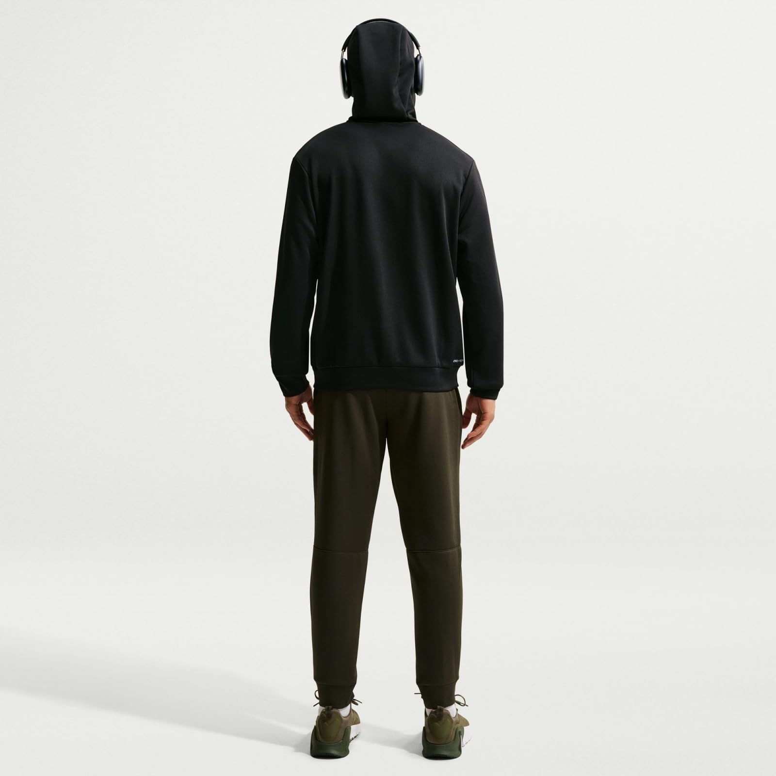 Nike Męska bluza z kapturem Hyverse Dri-FIT UV Fleece Full-Zip Hoodie, czarny/biały, M