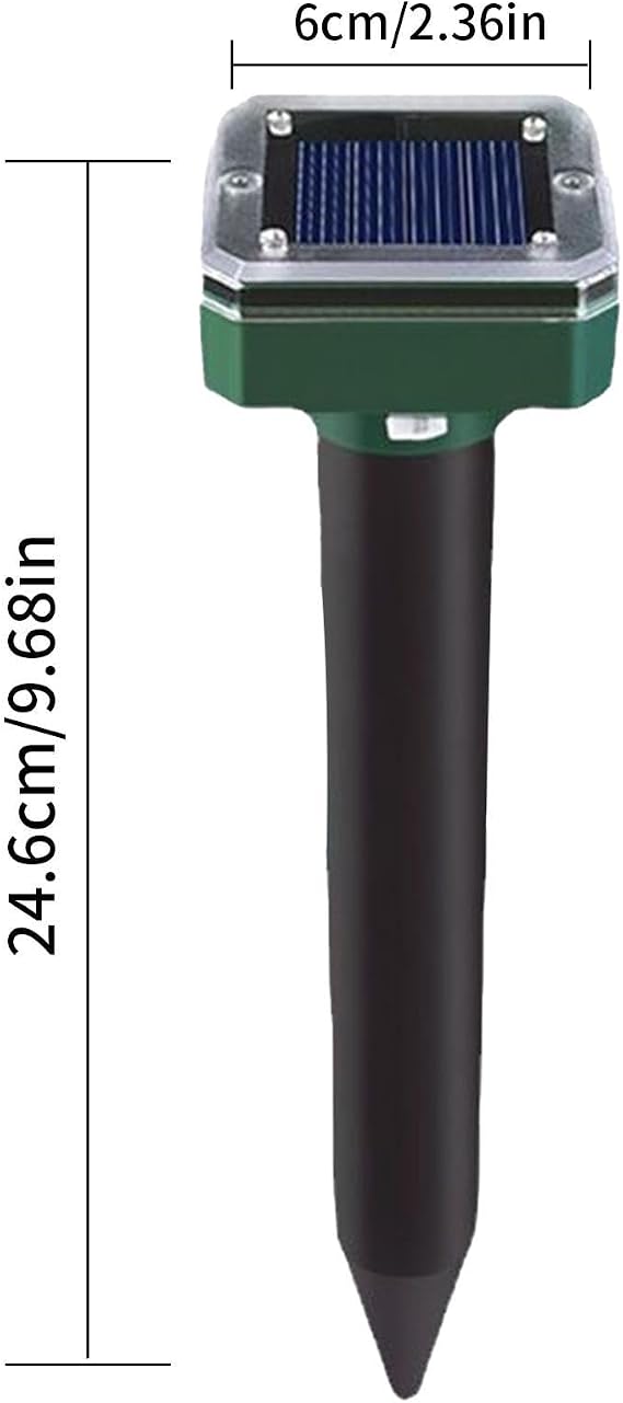 Ultrasonic Cat Repeller - Solar Powered Animal Repellent, Outdoor Garden Protector, Motion Activated Sonic Device, Waterproof Wildlife Scary Tool | Ultrasonic Cat Drive for Backyard Camping
