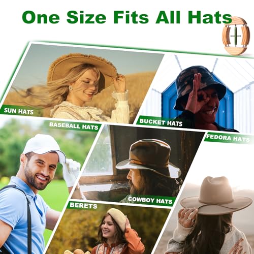 Image of 4 Way Hat Stretcher, Hat Stretcher for Fitted Hats, Heavy Duty Hats Shaper Extender w. Lever Wrench for Men All Kind of Caps