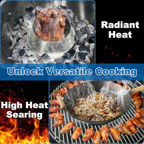 Accesorio BBQ Whirlpool para Weber Kettle de Acero Inoxidable miniatura 5
