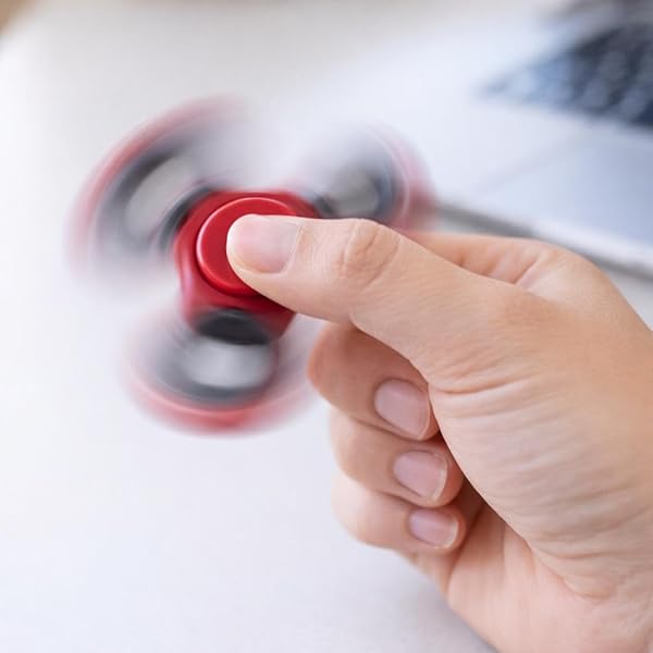 Spinner Antistress, 8 cm, per Tutte le Età, Migliora la Concentrazione e Riduce l'Ansia - Colore Casuale - 2