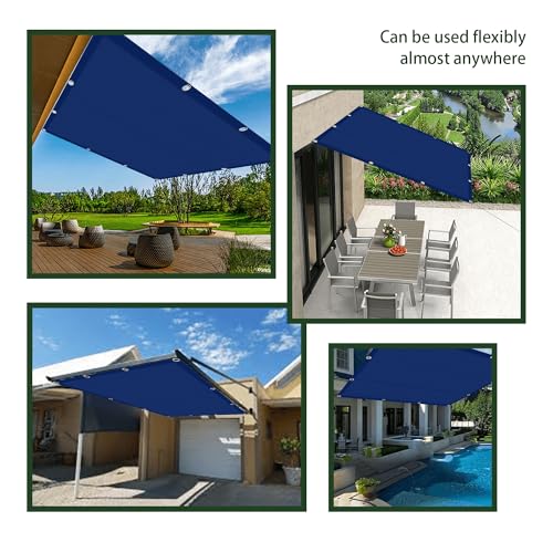 Toile ombrage imperméable rectangulaire 3x5m auvent extérieur