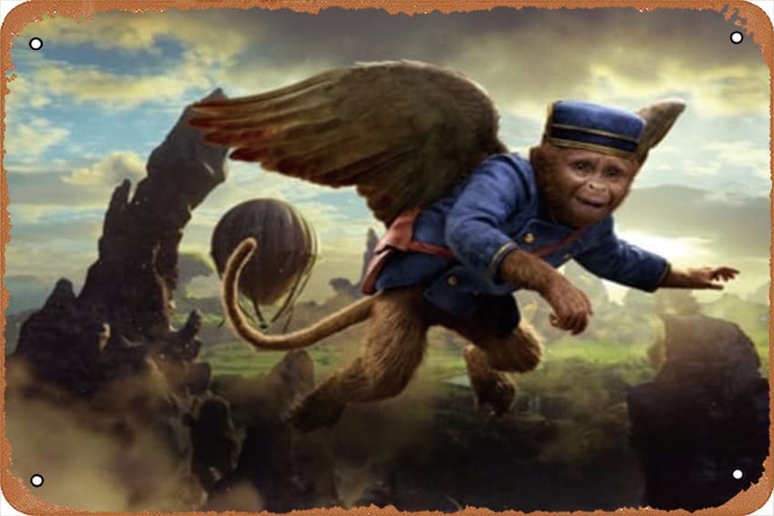 Amazon.co.jp: 魔法使いのオズの空飛ぶ猿 映画ポスター ブリキ看板