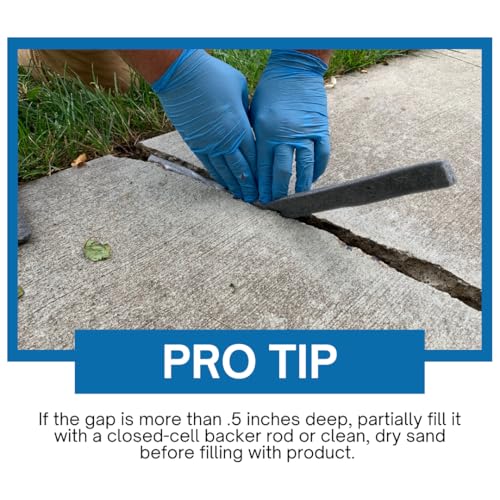 Akonaflex Self-Leveling Concrete Repair - Crack Filler Caulk, Gray, Fast Setting, Great for Driveways, Sidewalks, Seals Joints, Self-Leveling Technology (10 Ounce, 1) - Image 5
