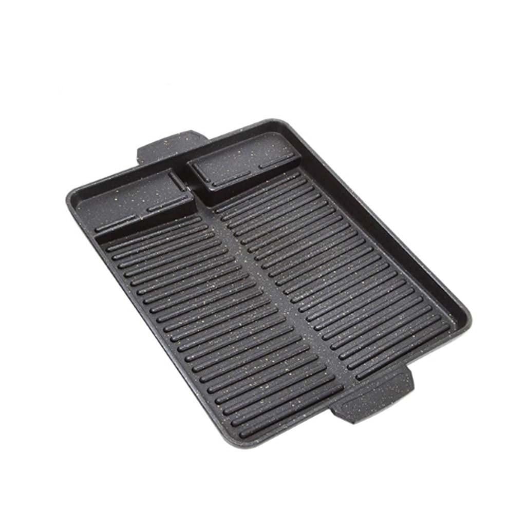 Portable Barbecue Grill Antiadhésif Barbecue Plaque Cuisinière À Gaz Cuisinière À Induction Partie Pique-Nique Terrasse Plage Barbecue Plaque