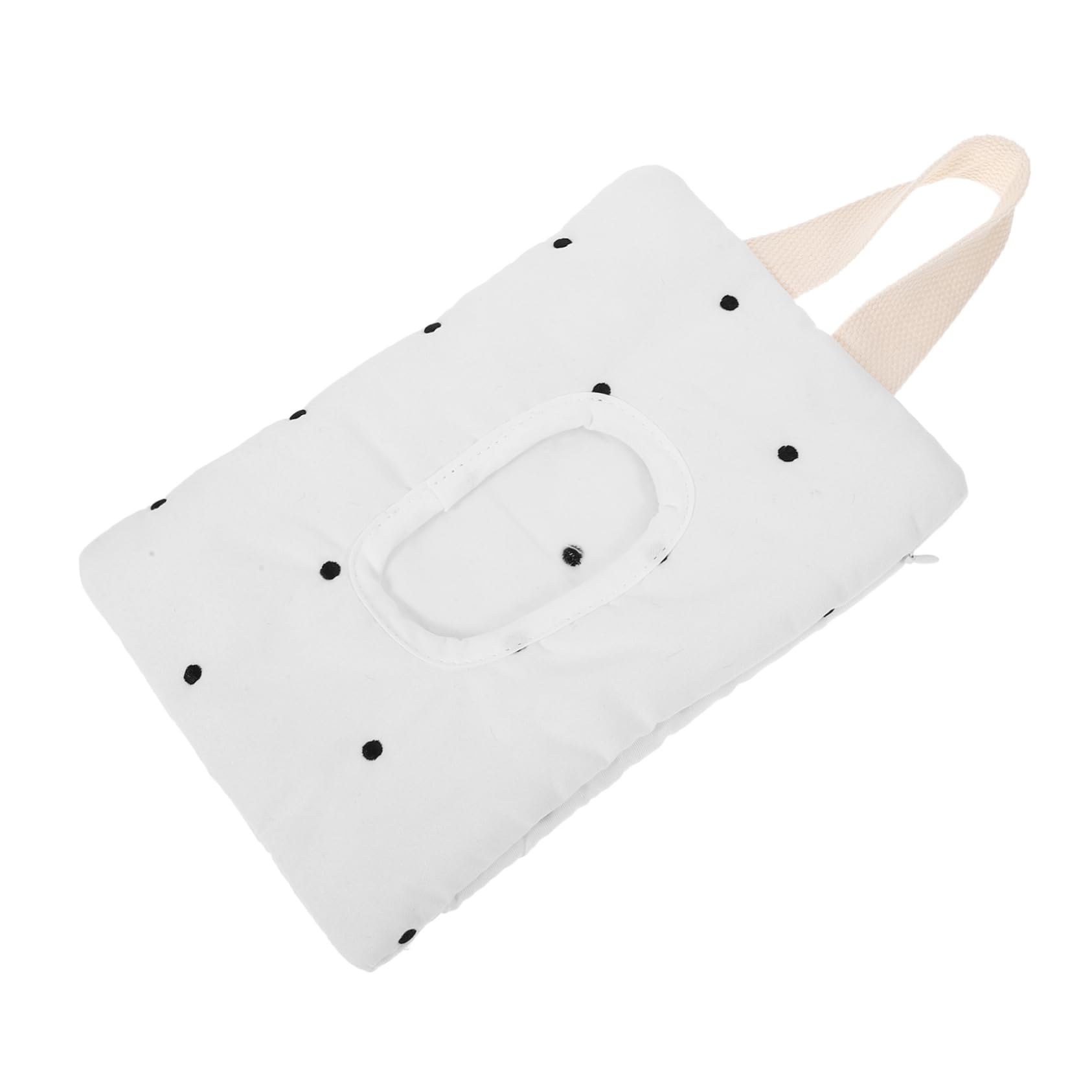 TOYANDONA 4piezas Bolsa De Pañuelos Colgante Para Coche Dispensador De Húmedas Portátil Diseño De Lunares Para Bebés y Viajes