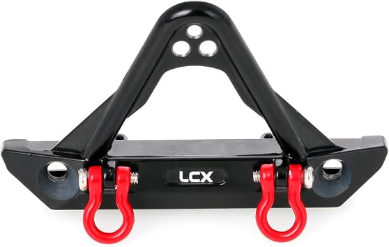 LCX Racing 1/24th RC Crawler Car Aluminum Front Bumper for Axial SCX24, Upgrades Parts Accessories Front Bumper
