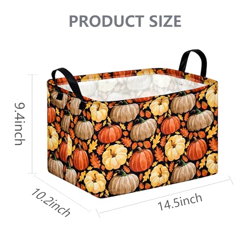 Image of Rec Box Hamper Storage Basket Collapsible Organizer Bin Gift Shelf Baskets for Home and Kitchen Storage