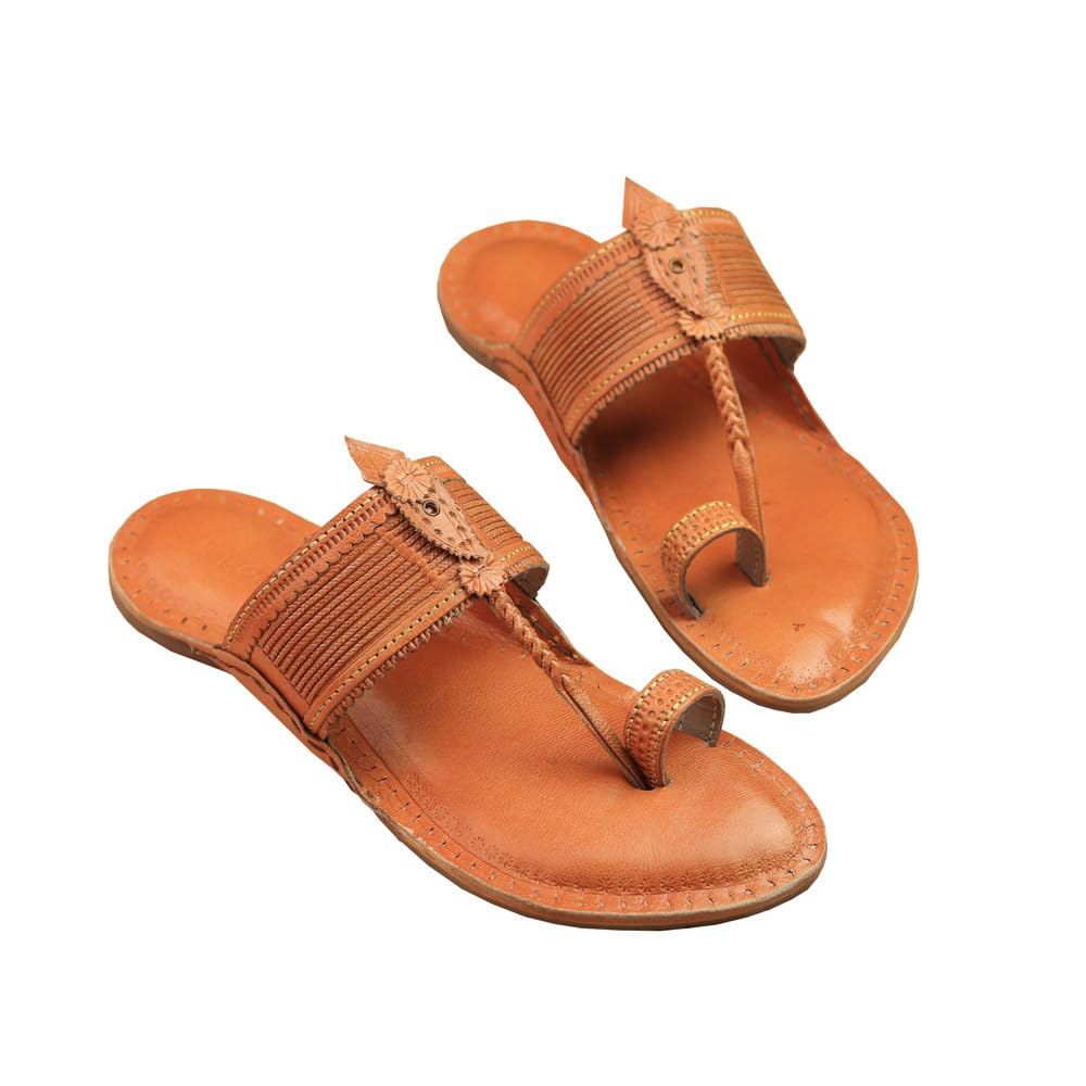 Saral Patta Kapshi | Premium Men’s Kolhapuri Chappal | Genuine Leather | GI Tagged-image-31