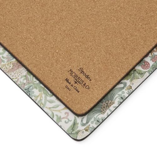 Pimpernel Set of 6 Strawberry Thief Placemats - Floral Cork-Backed Table Mats, Gift Boxed and Designed to Protect Against Heat and Stains, 30.5 x 23cm - Image 6