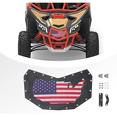 NIXFACE X3 Front Mesh Grill Heavy Duty Steel Fit for 2017-2022 Can-Am Maverick X3 & X3 Max Cover