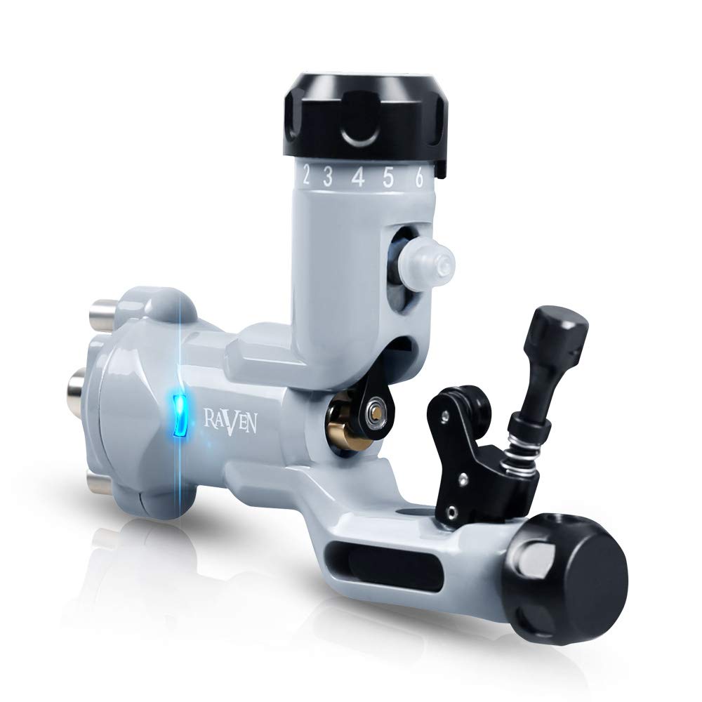 Dragonhawk Raven Rotary Tattoo Machine One Touch Hit Adjuster