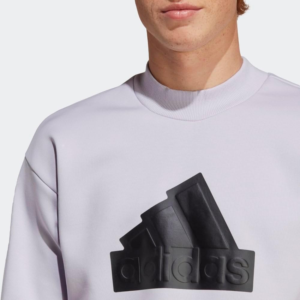 adidas mens Future Icon Badge of Sport Crewneck