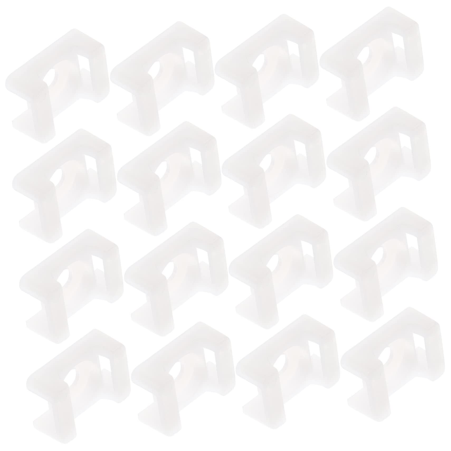 Hemobllo Supporto per Fascette in Plastica Abs Bianco 500 Pezzi per Fissaggio Cavi e Fascette, per Computer e Auto