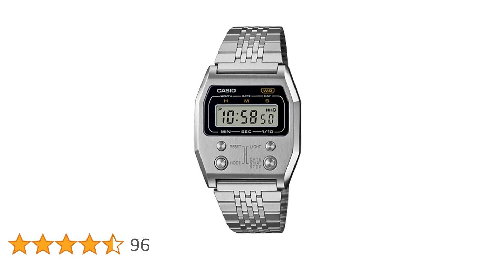 Amazon.co.jp: カシオ ヴィンテージ デジタル シルバー スチール