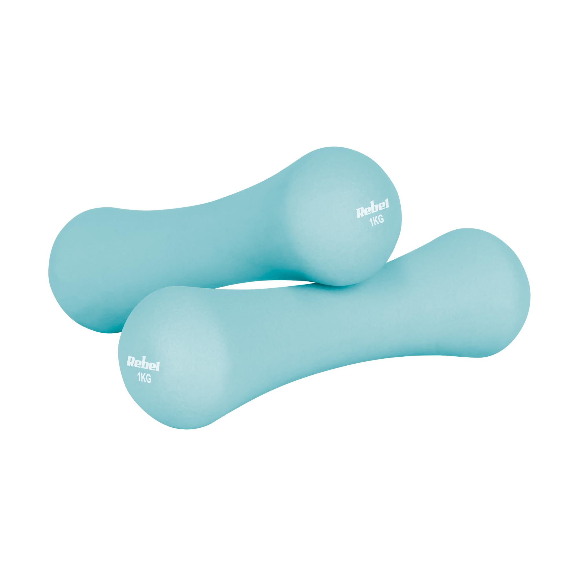 Rebel Electro Hantelscheiben Gusseisen Neopren Set 21 kg (2x0.5kg+2x1kg+2x2kg+2x3kg+2x4kg)