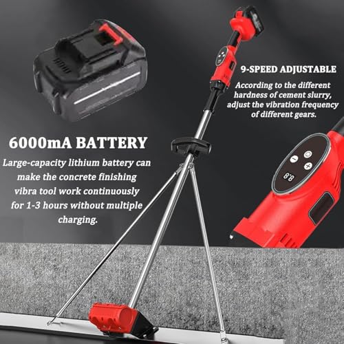 Massetto portatile con controllo touch LED, alimentato a batteria, 9 regolazioni di velocità, tecnologia a doppia vibrazione aggiornata