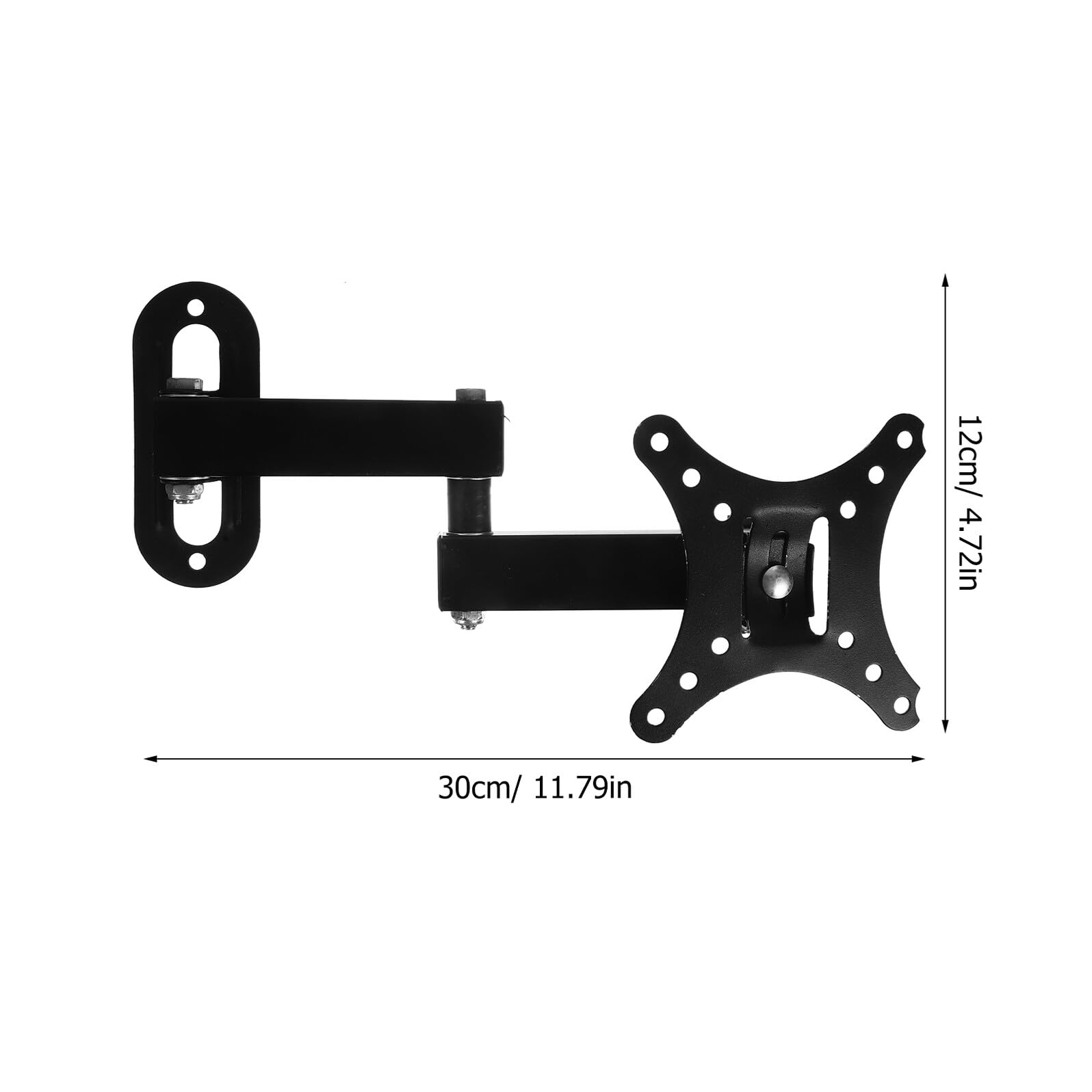 Supporto da Parete per Tv Schermo Piatto Supporto Fisso per Monitor per Computer Inclinazione Regolabile Resistente in Compatibile Schermi