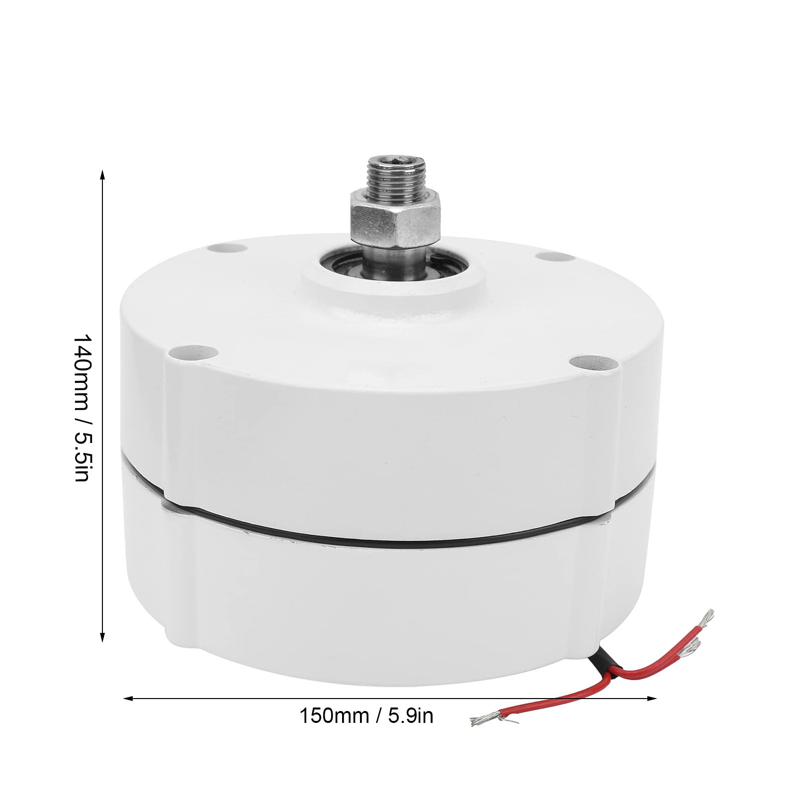 Aramox Generatore a Magneti Permanenti NdFeB Alternatore CA Trifase 100W 750r M Trasmissione Diretta Coppia di Avviamento Bassa IP55 per Forniture Industriali di Energia Eolica Idroelettrica Fai da