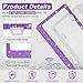 Amiss Bling License Plate Frame for Women, 1Pack Rhinestone Handcrafted Crystal Premium Stainless Steel, Stainless Steel Car Decorative Accessories with Diamond Sparkle Glitter Caps (Purple)