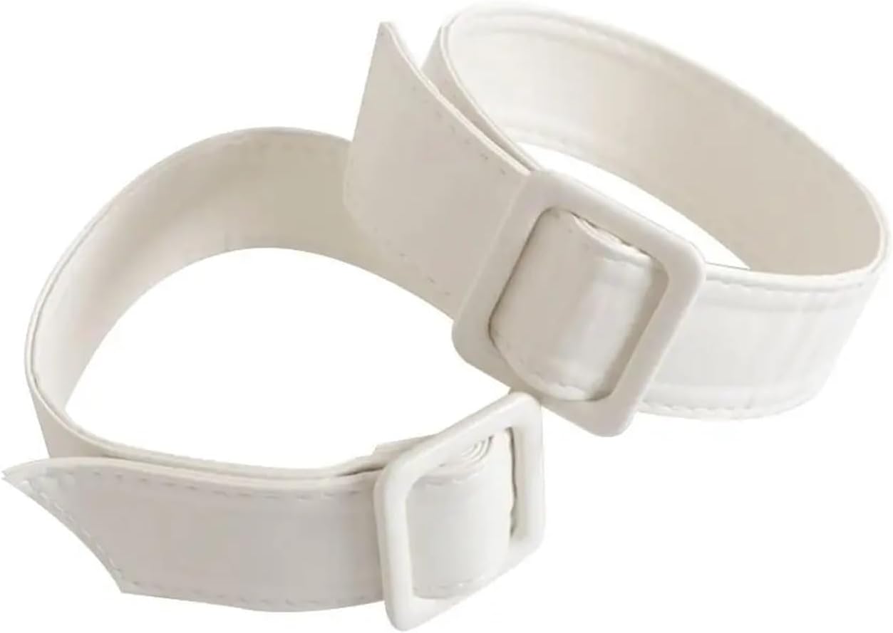 Trench Coat Belt Replacement Leather Cuff Bands Adjustable Faux Sleeve Garters