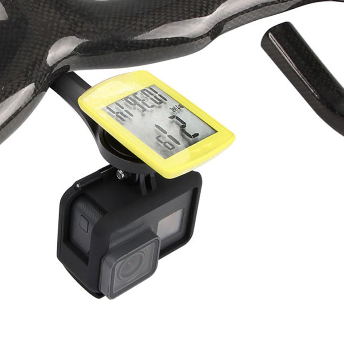 BESPORTBLE Supporto per ciclocomputer Supporto per contachilometri da Ciclismo Supporto per Bici Portatile compatibili cronometro Supporto per Computer da Bicicletta Lega di Alluminio