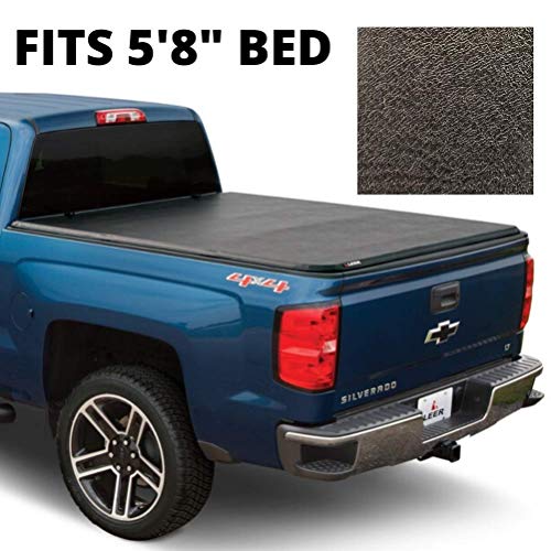 LEER Latitude | Fits 2019+ GM Chevy Silverado GMC Sierra with 5.8 FT Bed w o Multi Pro Tailgate | Easy Install, Soft Tri-Fold Truck Bed Tonneau Cover (w o Multi-Pro Tailgate)