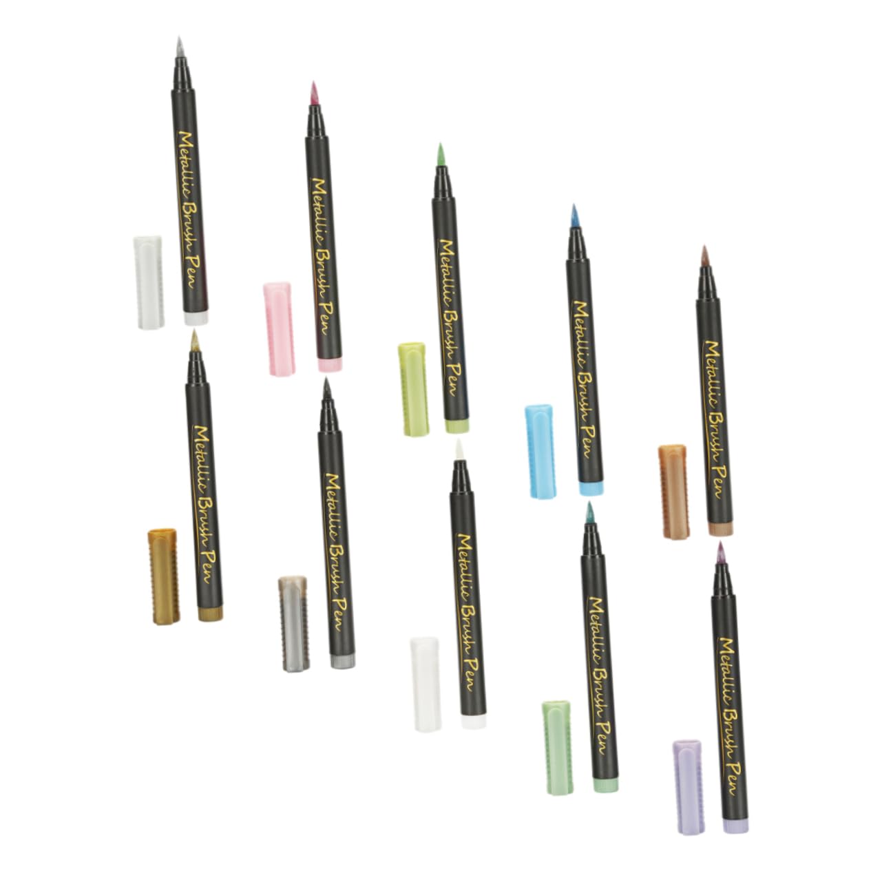 10pezzi Metallici Professionali Per Marcatura Penne Facili Usare Per e Scrapbooking
