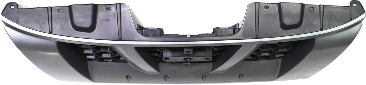 Garage-Pro Grille Assembly Compatible with NISSAN XTERRA 2005-2008 Painted-Silver Shell/Painted-Gray Insert