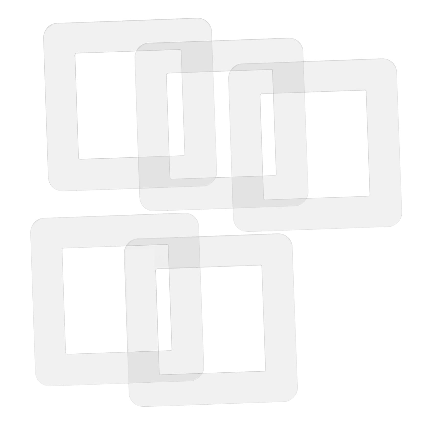 Cubiertas de placa de acrílico transparente para interruptores y enchufes pack de 5 piezas