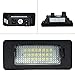 AUTOXBERT 2PCS LED License Plate Light Lamp for BMW 1 3 5 X Series E82 E88 E90 E91 E92 E93 E39 E60 E61 X1 X3 X5 X6 Rear Tag Lights Assembly Replacement, 6000K Xenon White&Error Free