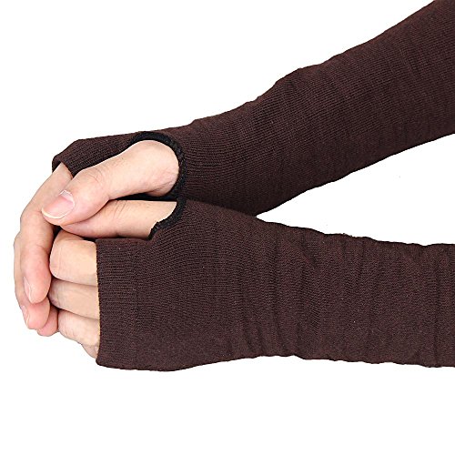 Image of Bold N Elegant Knitted Woollen Thermal Warm and Comfortable Fingerless Gloves Mittens Winter Gloves Accessories Hand Warmer Gloves
