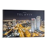 WESTCH Tel Aviv Night View Poster;Wandbild Kunstdruck 