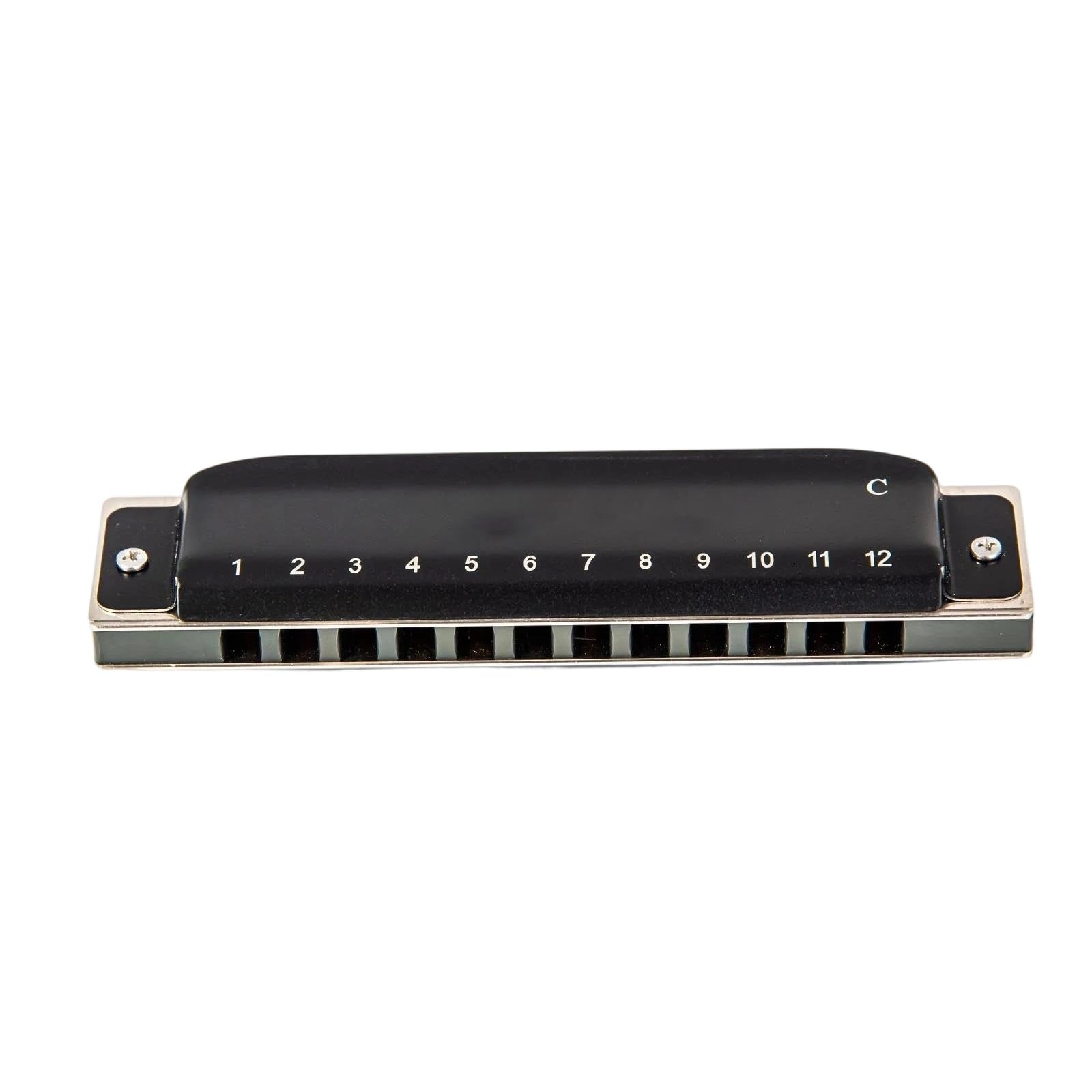 Armonica Armonica Blues A 12 Fori Diatonica Tonalità Do Nero