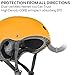JBM Skateboard Helmet - Lightweight, Adjustable & Ventilated Helmet for Scooter, Roller Skate, Inline Skate