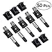 Produktbild OUNONA 50 St¨¹ck Selbstklebende Kabel-Organizer 25PCS verstellbare Multipurpose Kabelbinder und 25PCS Kabel-Clips f¨¹r Cord-Management